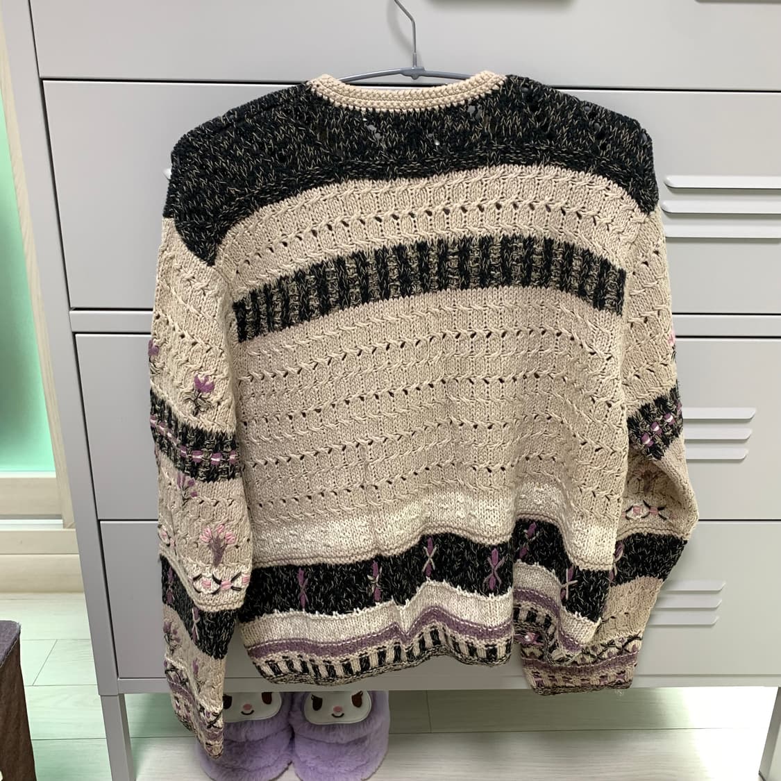 빈티지 모리걸 하구미 자수 가디건 상품이미지3