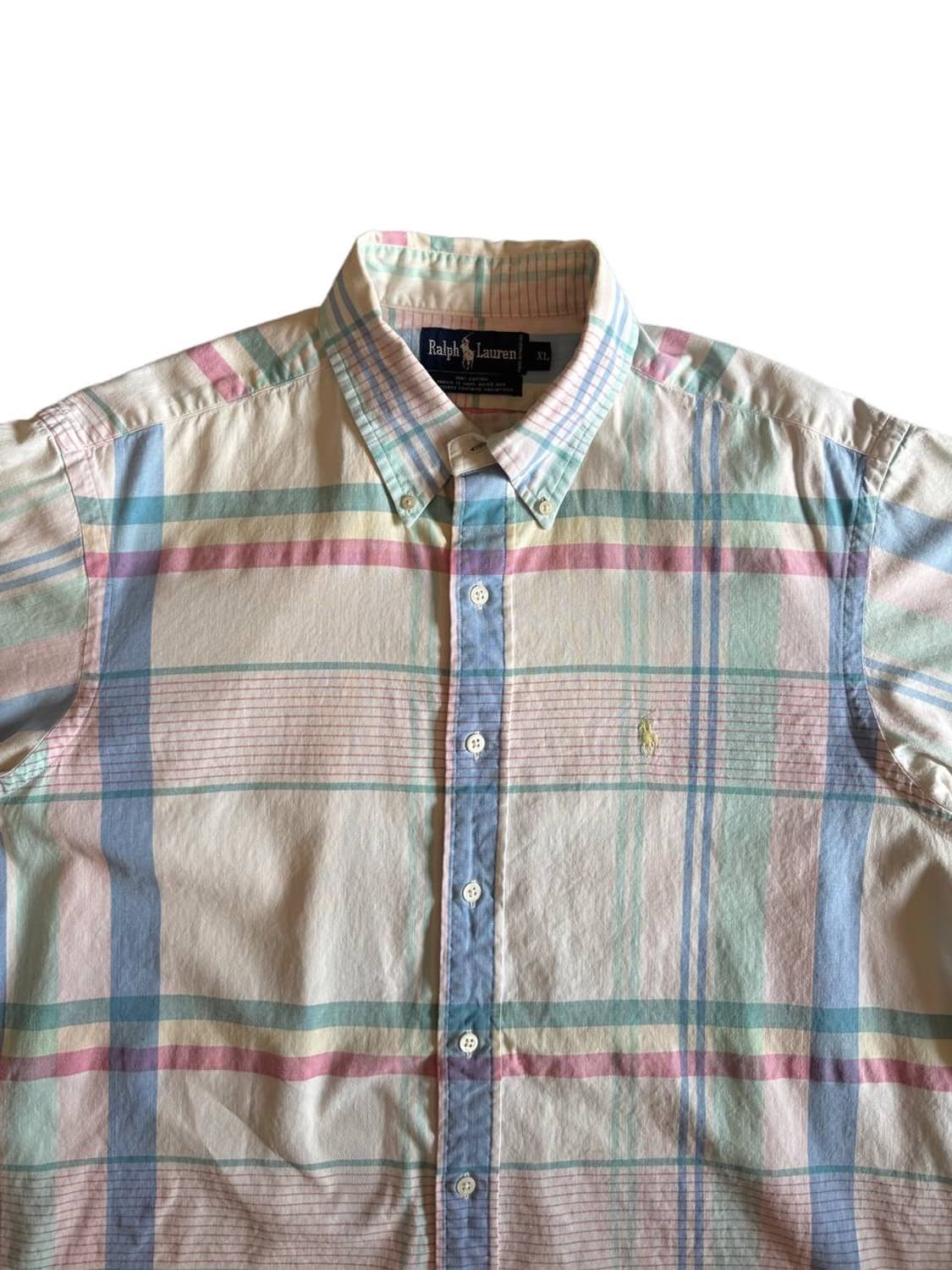 폴로 랄프로렌 버튼다운 반팔 체크셔츠 상품이미지3