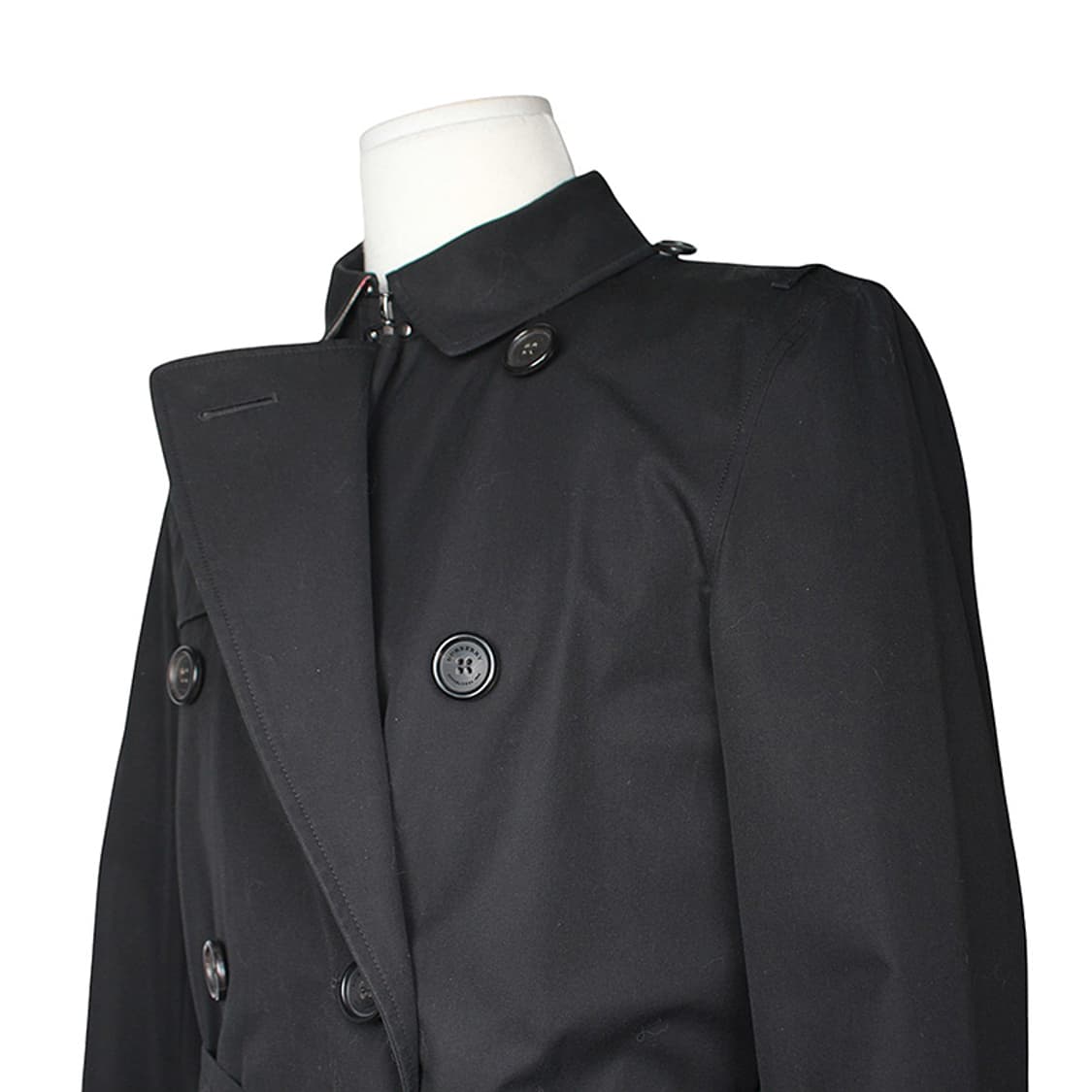 버버리 켄싱턴 블랙 벨티드 남성 트렌치코트 46 상품이미지4