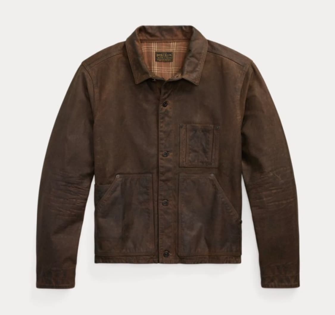 더블알엘 오일레더 트러커 자켓 상품이미지1