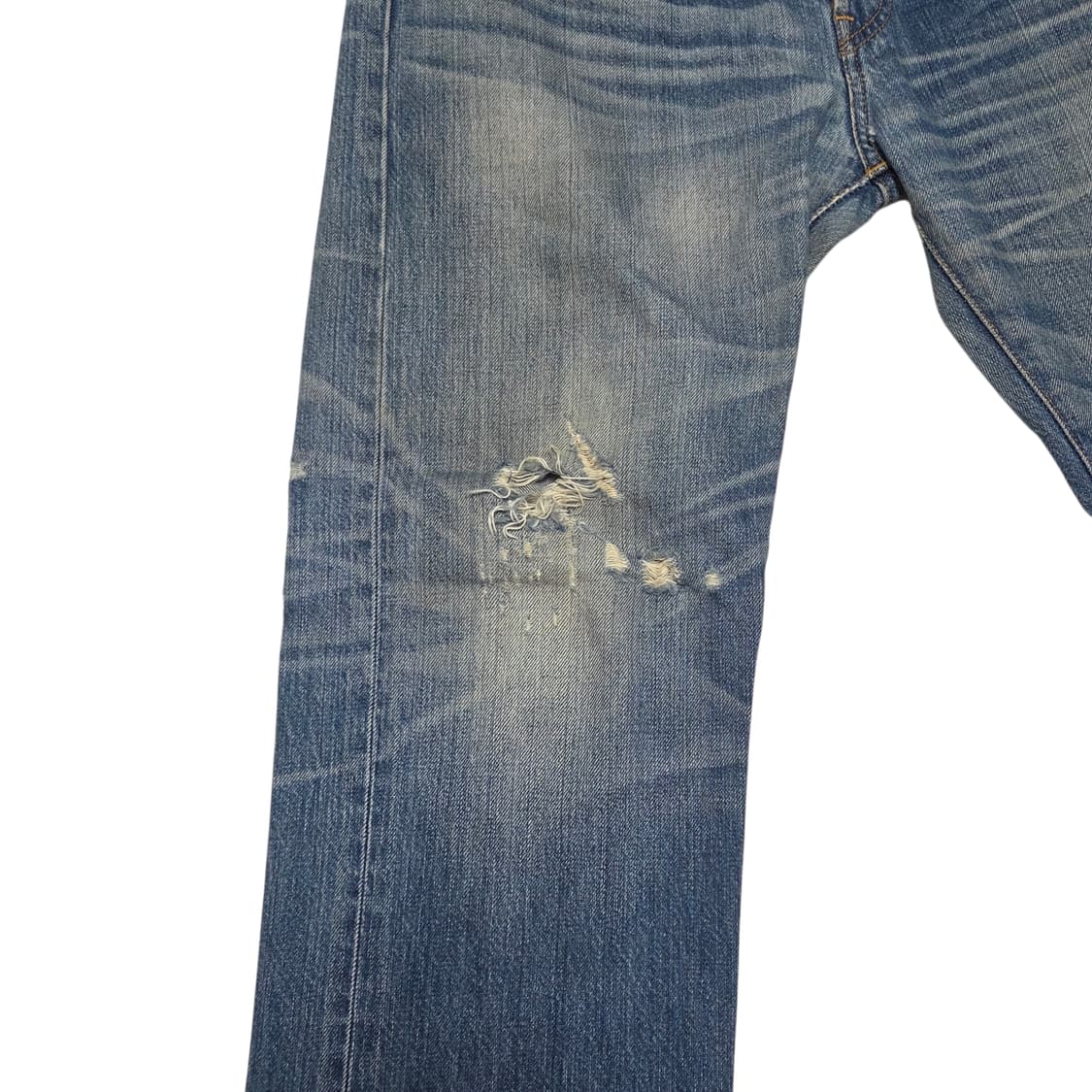 Levis 리바이스 501 빈티지 데미지 워싱 데님 팬츠 상품이미지5