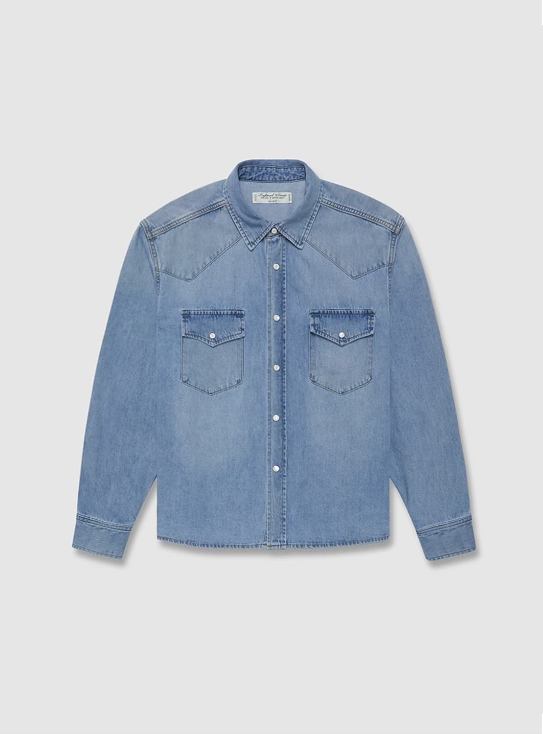 얼바닉30 웨스턴 데님 셔츠 라이트 블루 상품이미지1