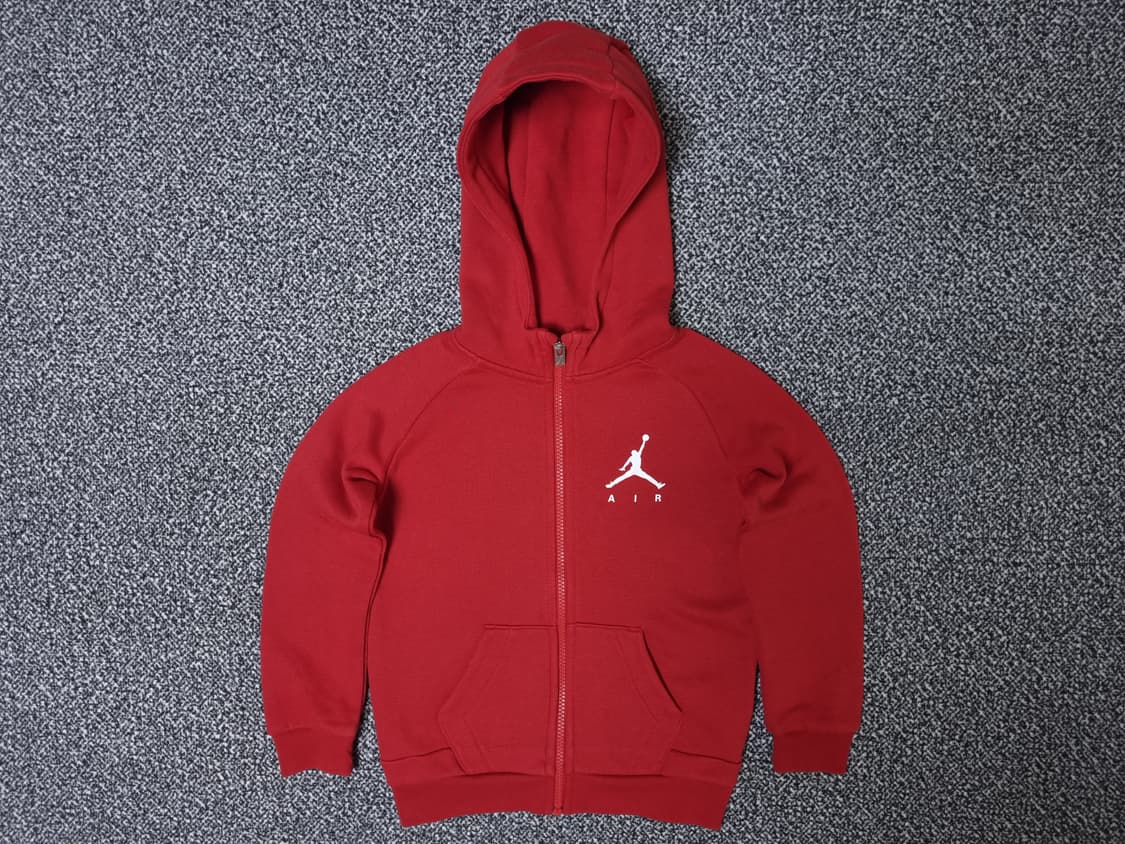 [무료배송][110-115]나이키 키즈 조던 기모 후드 집업 상품이미지1