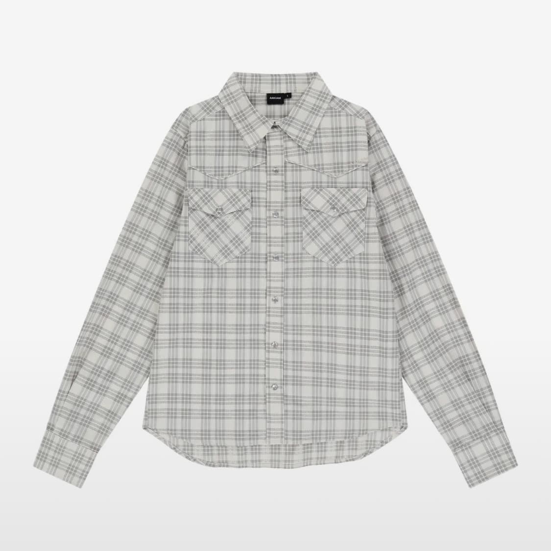 아캄 셔츠 Western Check Shirts (Ivory) 상품이미지1