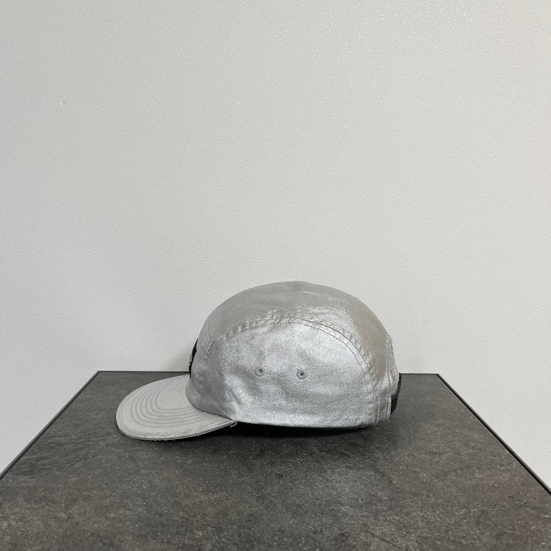 슈프림 워시드 실버 박스로고 캠프캡 모자 상품이미지2