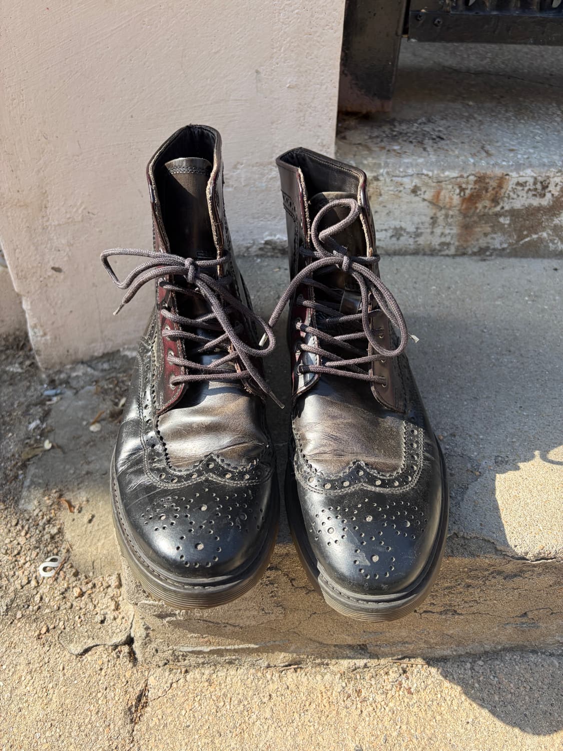 Giancarlo Morelli 윙팁 레더 부츠 260mm  상품이미지3