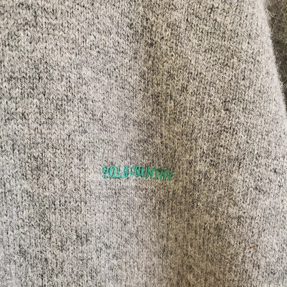 Polo country 멜란지그레이 울100 니트 상품이미지4