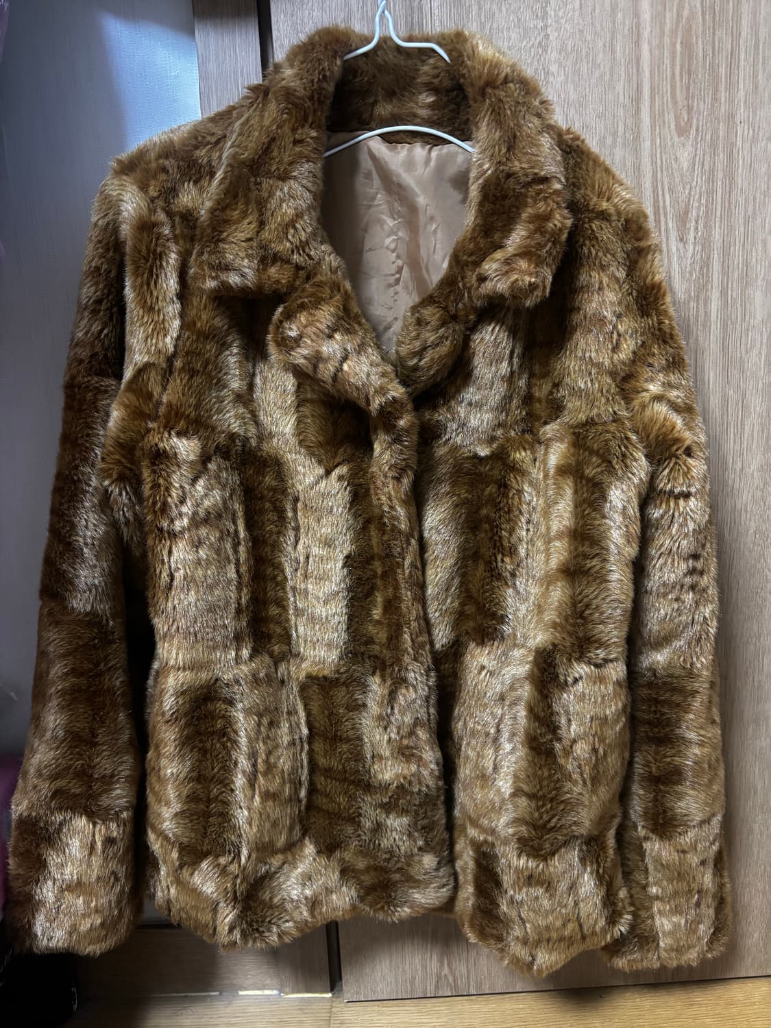 브라운 퍼 자켓(착샷) 상품이미지4