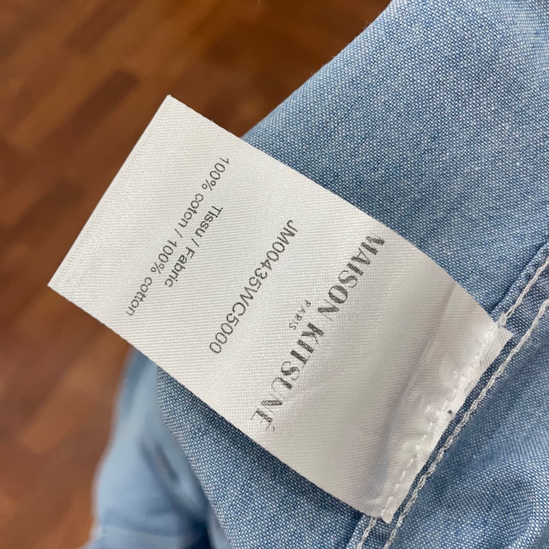 메종키츠네 폭스 헤드 패치 셔츠 상품이미지5