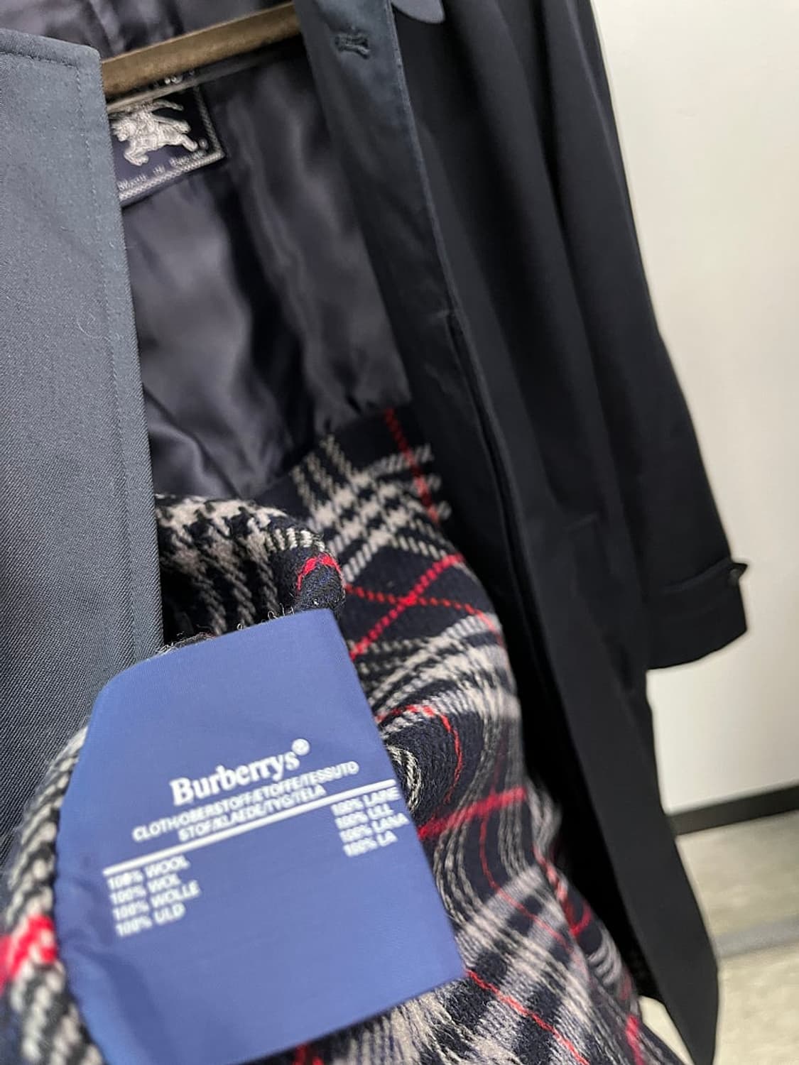 105) 버버리 네이비 개버딘 내피코트  상품이미지7