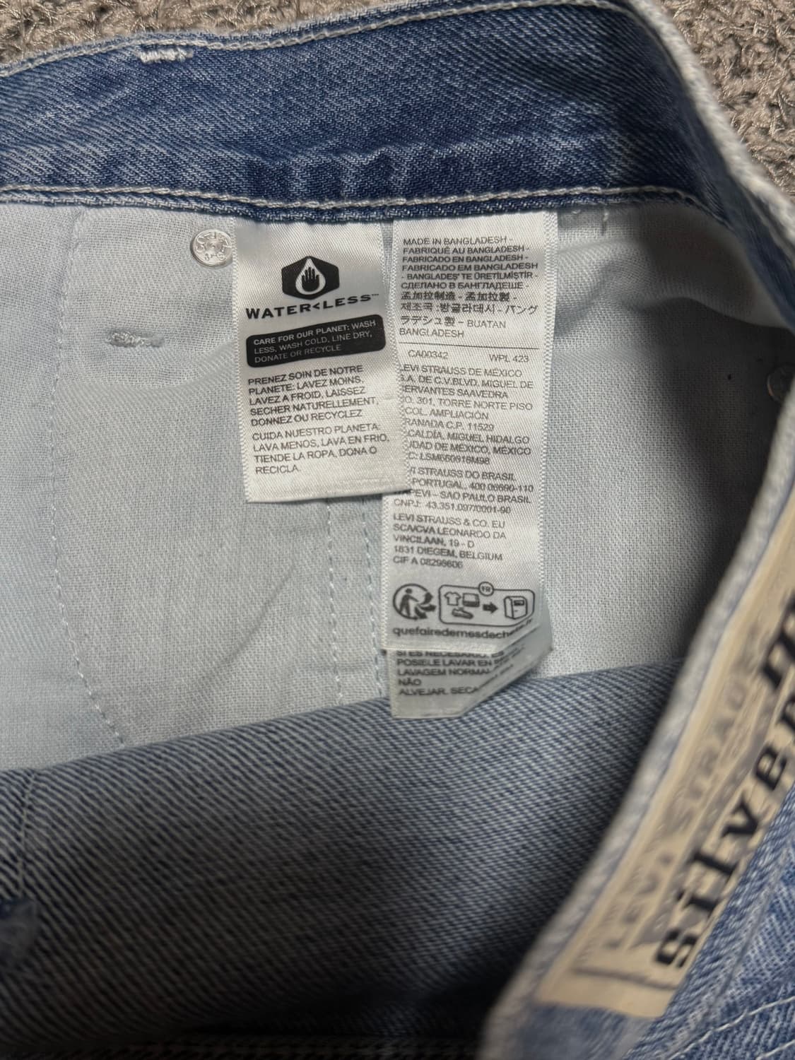 리바이스 실버탭 데님 숏츠 상품이미지5