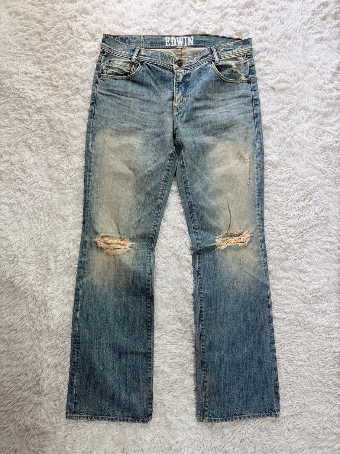 에드윈(EDWIN) 511RV 빈티지 워싱 부츠컷 데님 팬츠 상품이미지3