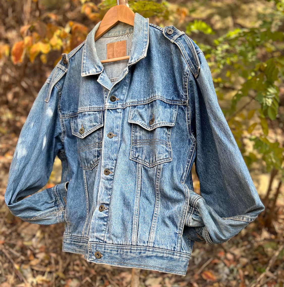 90‘s 올드스쿨 견장 데님자켓  상품이미지3
