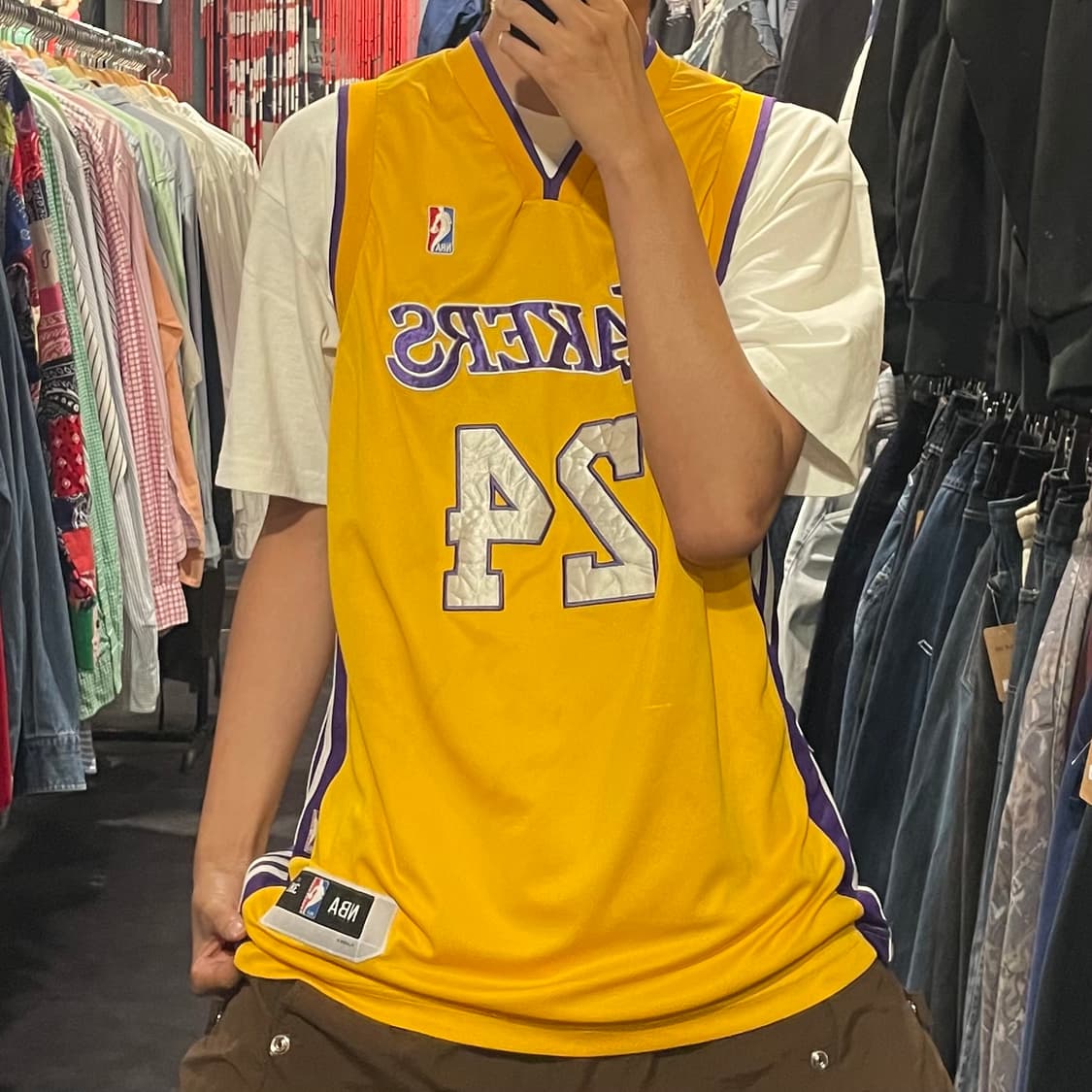 [IM] NBA  레이커스 옐로우 농구 나시 상품이미지2