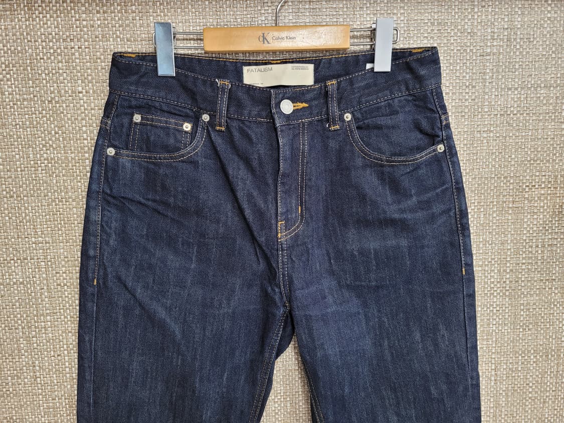 31인치 페이탈리즘 청바지 진청 상품이미지2