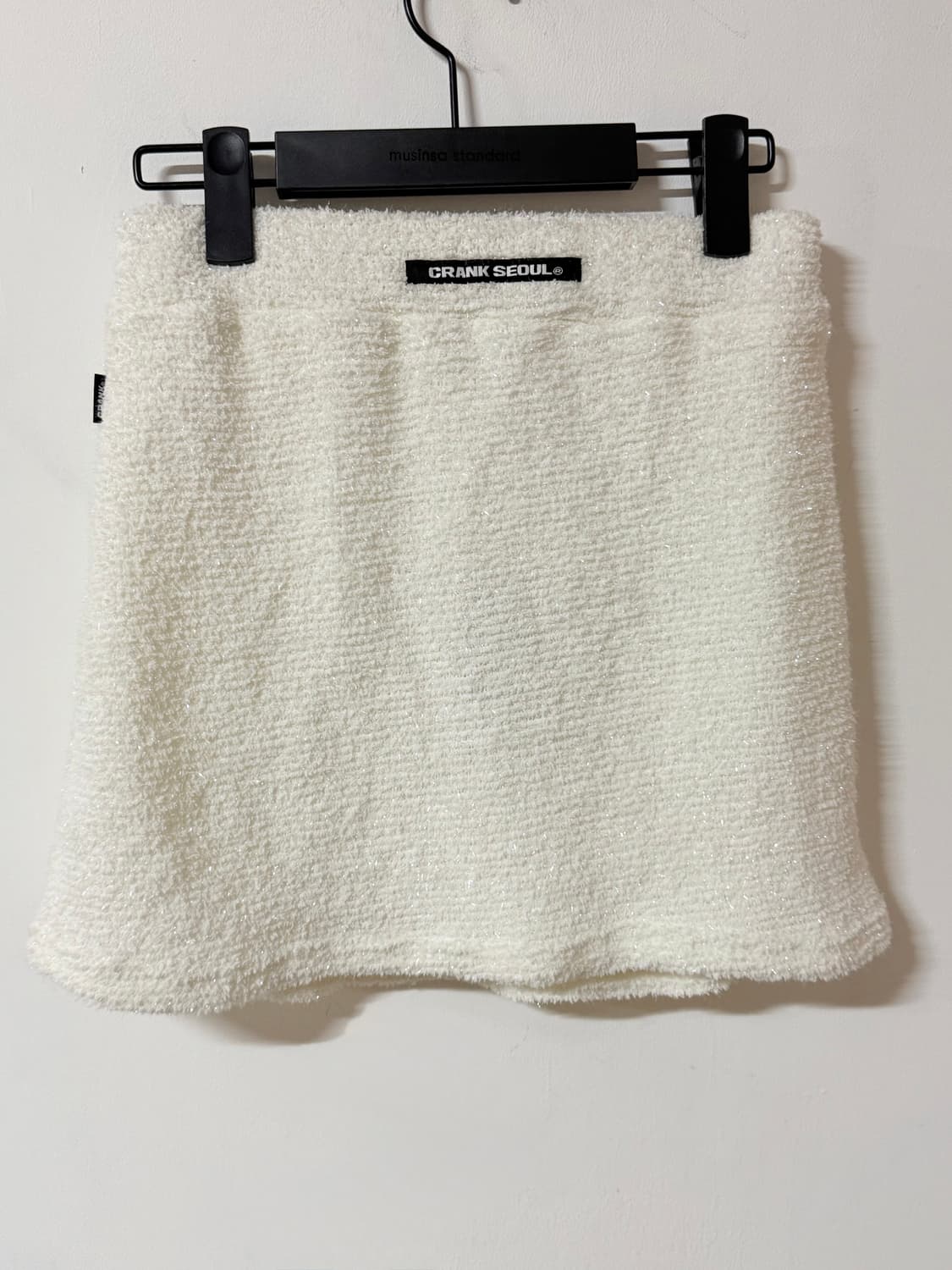 택포) 새상품 크랭크 CRANK SEOUL 트위드 니트 미니 스커트 상품이미지3