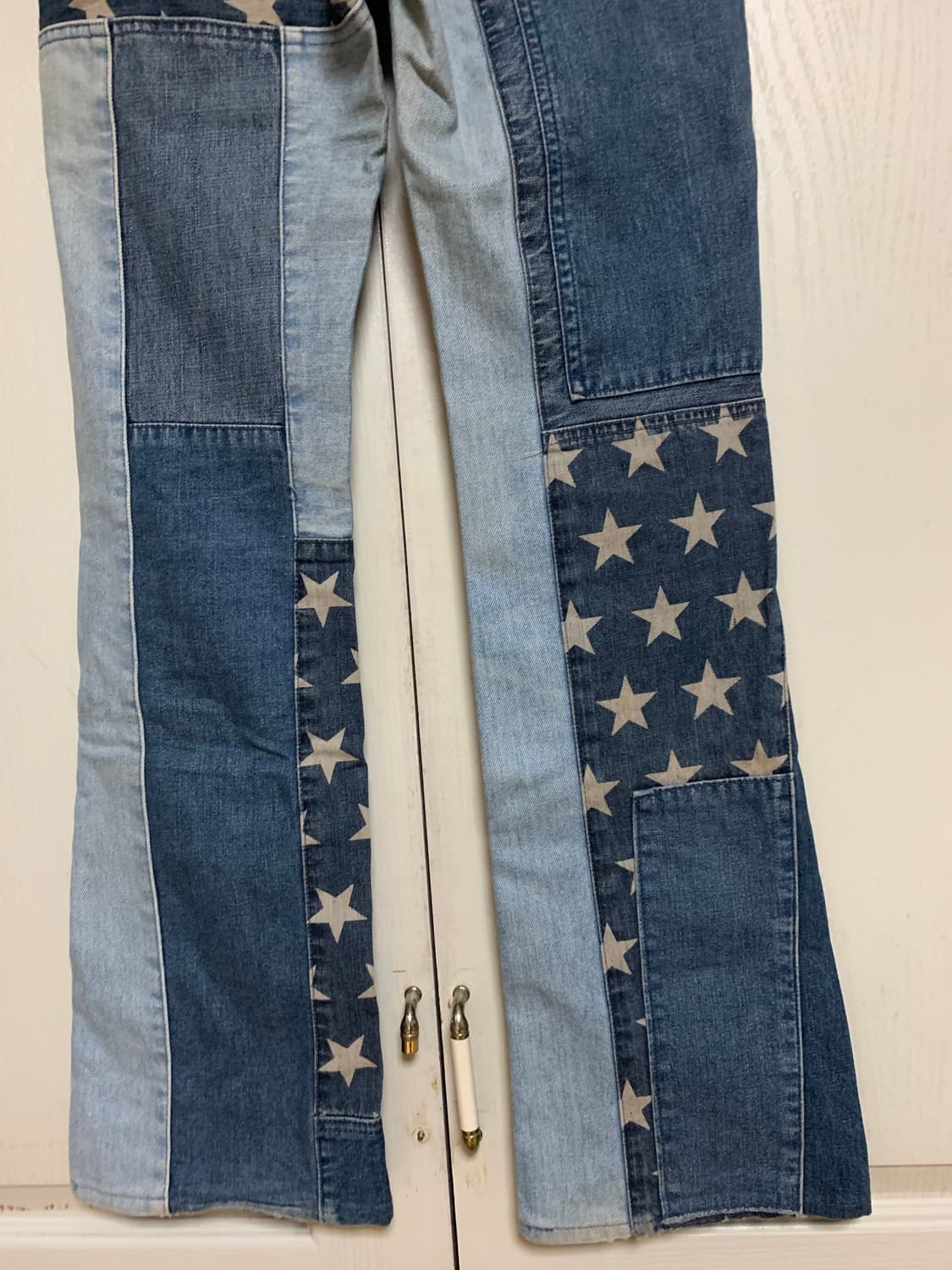 히스테릭 글래머 성조기 패치워크 블루 데님 상품이미지7