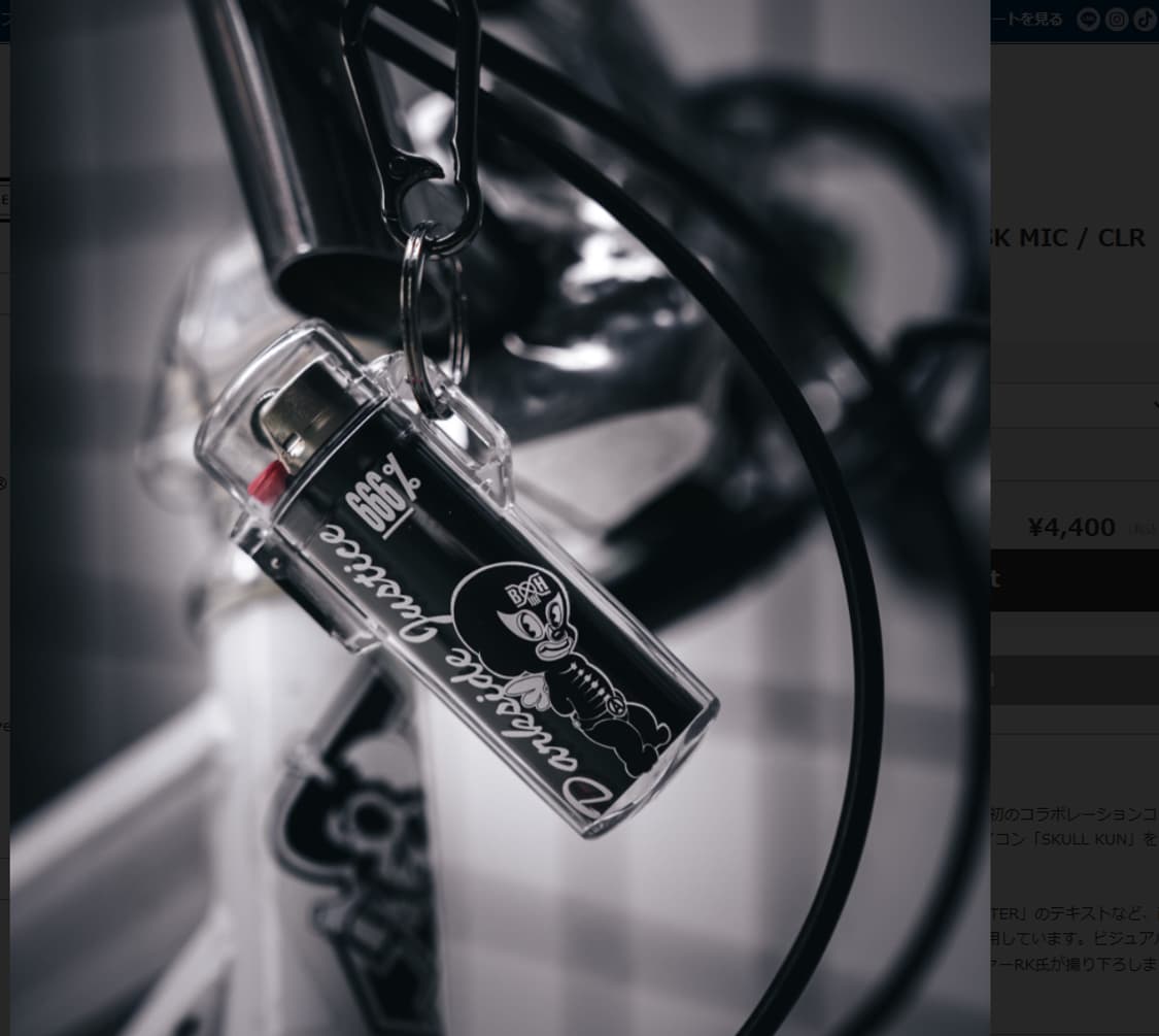 [새상품/F] 세인트미카엘 x 바운티헌터 마스크 라이터 케이스 클리어 상품이미지5