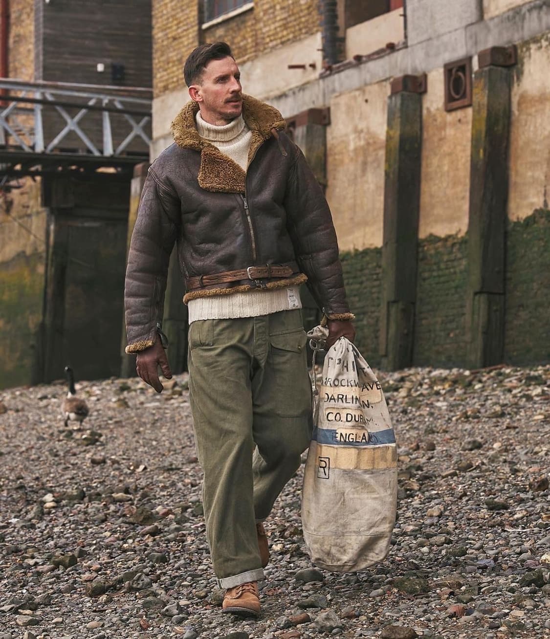 1953 영국군 그린 데님 트라우저 상품이미지2