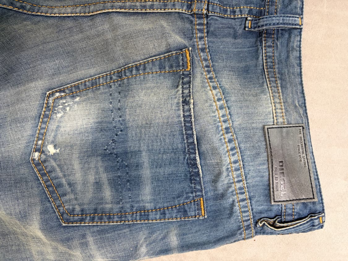 디젤 한정판 블루아이콘 버스터 32/30 MADE IN ITALY 상품이미지7