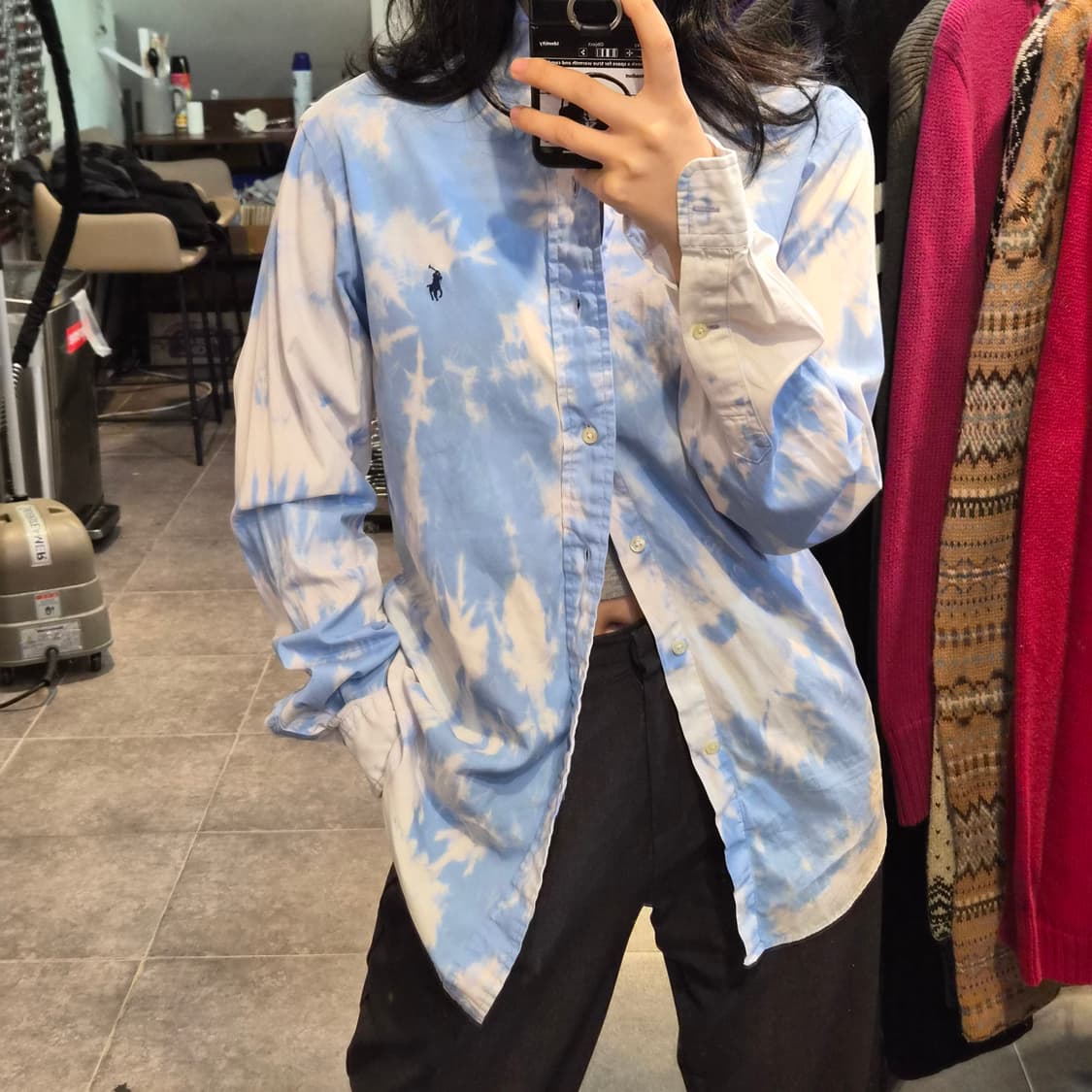 [NO.9] 랄프로렌 타이다이 셔츠 스카이블루 상품이미지2