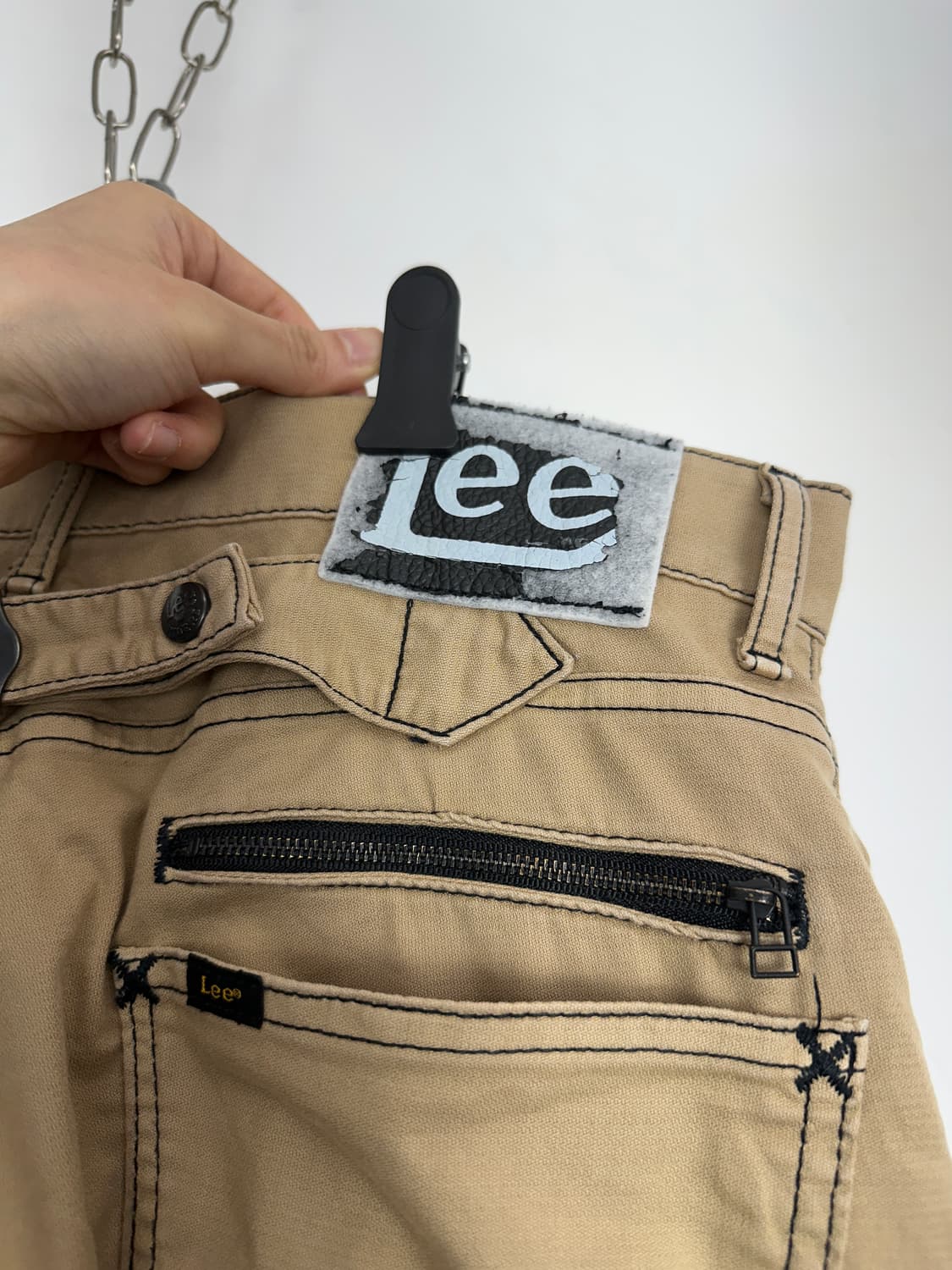 Lee zipper point back strap detail moto  상품이미지8