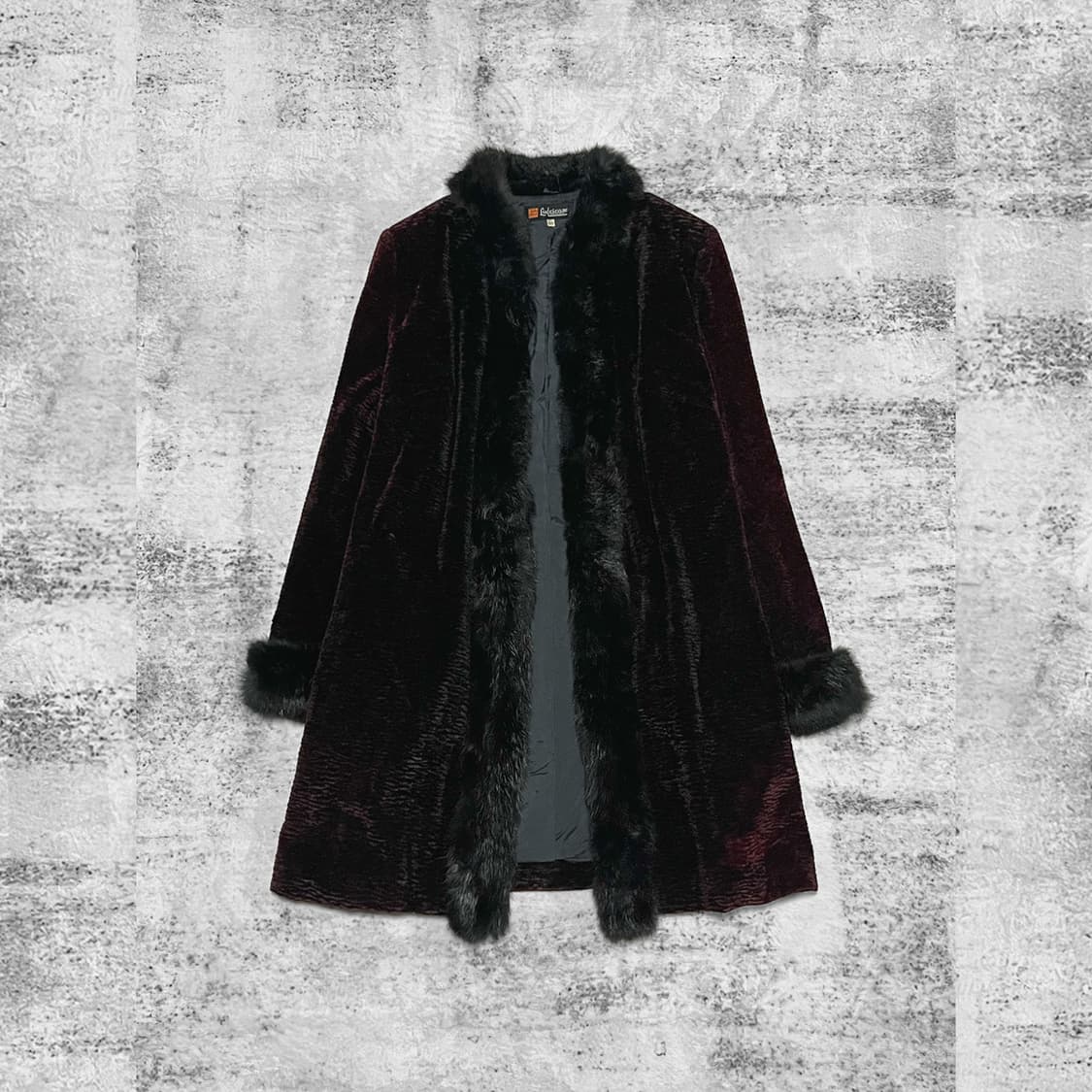 vintage velvet fur coat  상품이미지1