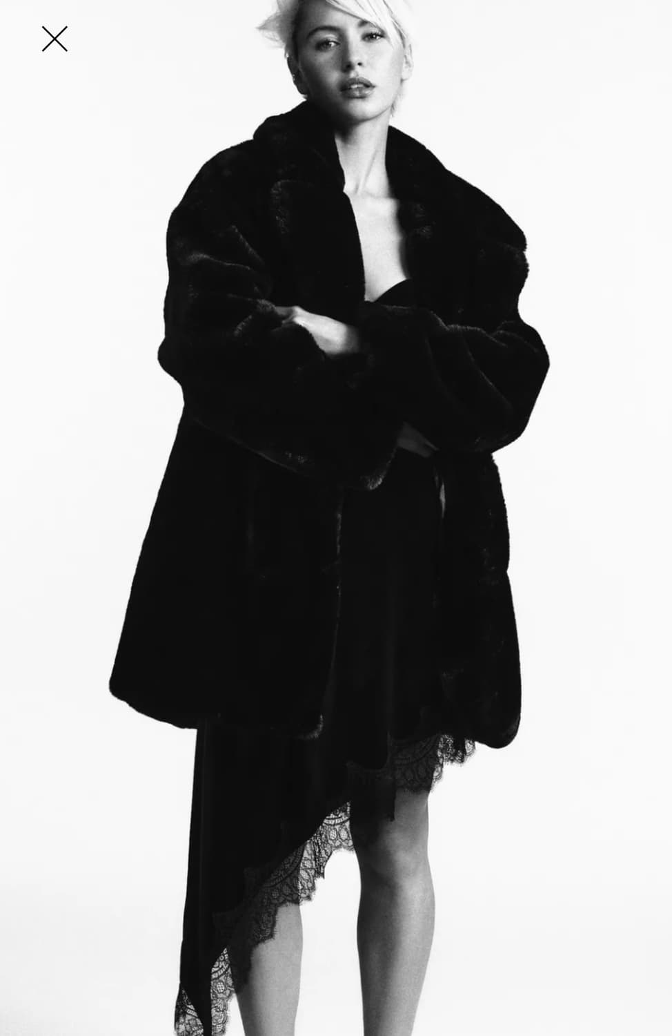 자라 페이크 퍼 코트 새상품 상품이미지2