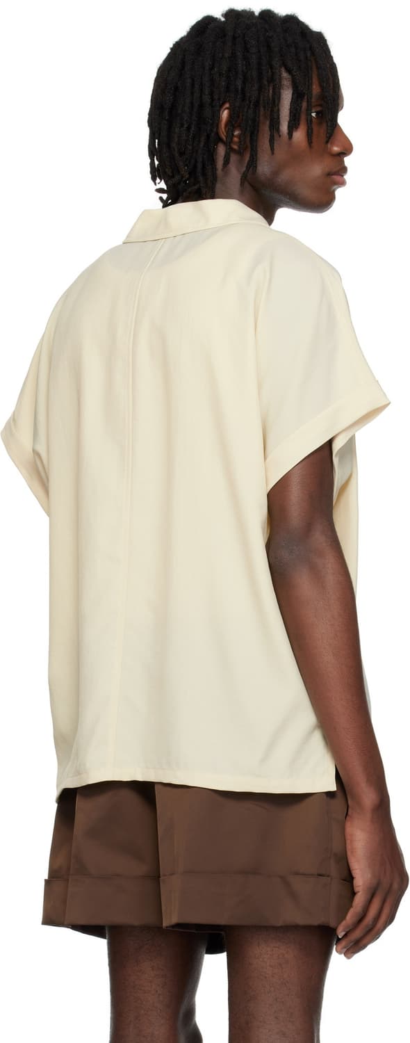 [할인] 렉토 25SS 돌먼 슬리브리스 폴로 셔츠 라이트 베이지 상품이미지3