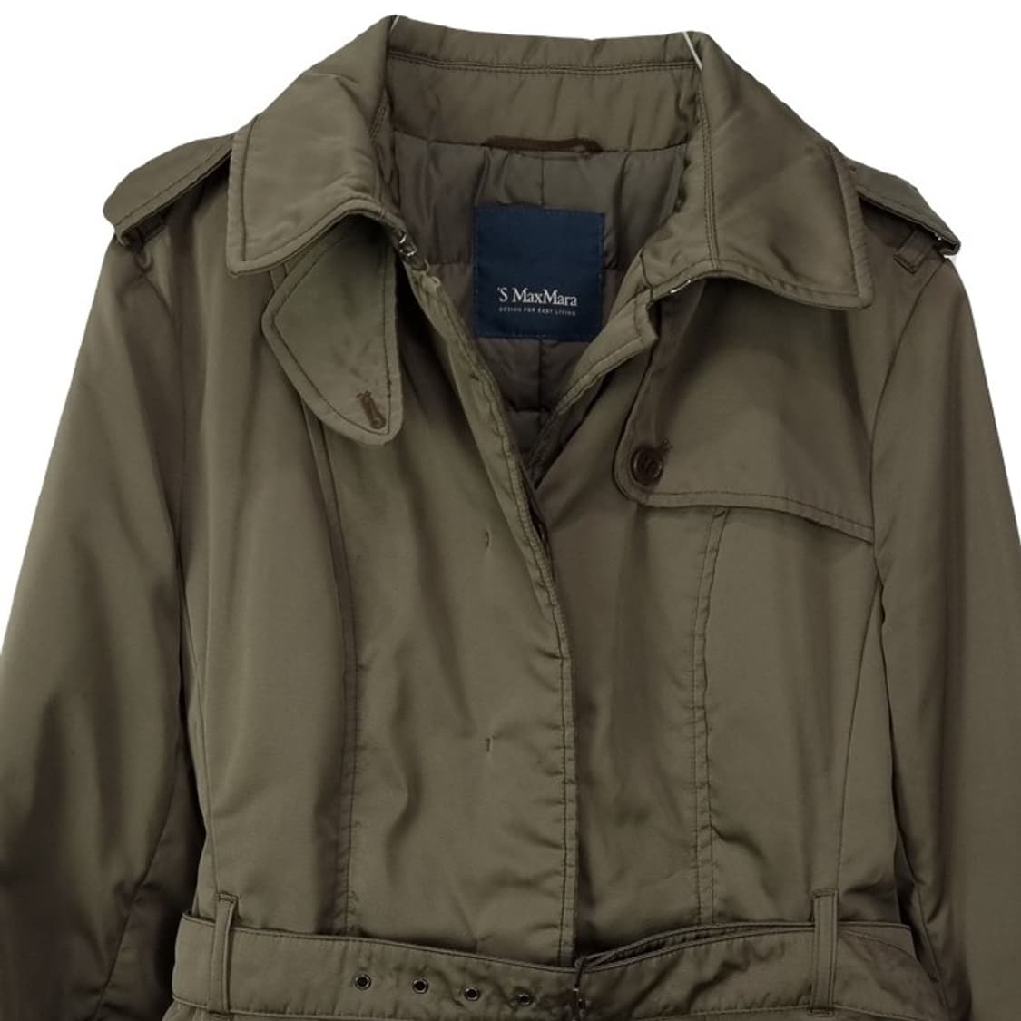 [막스마라] 벨티드 숏 트렌치 경량 패딩 자켓 P01289 상품이미지4