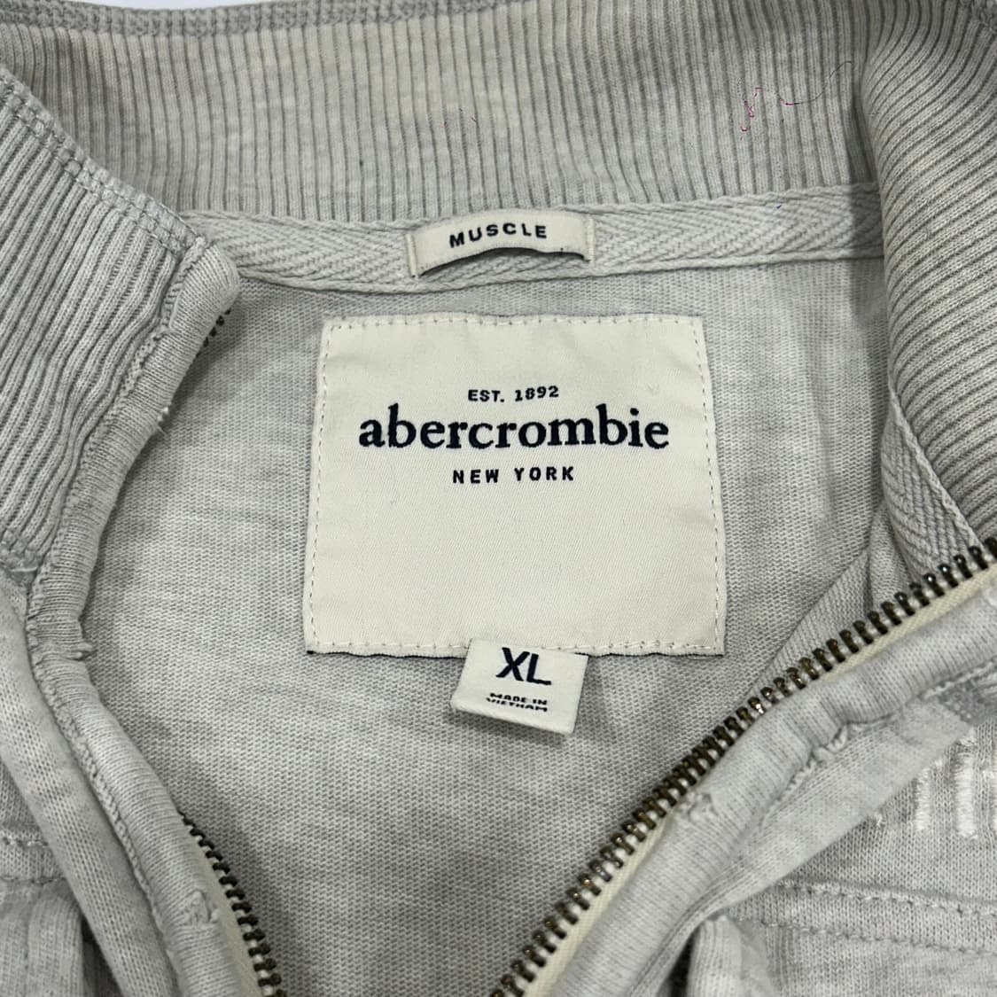 Abercrombie 아베크롬비 a&fitch 멜란지 집업자켓 상품이미지5