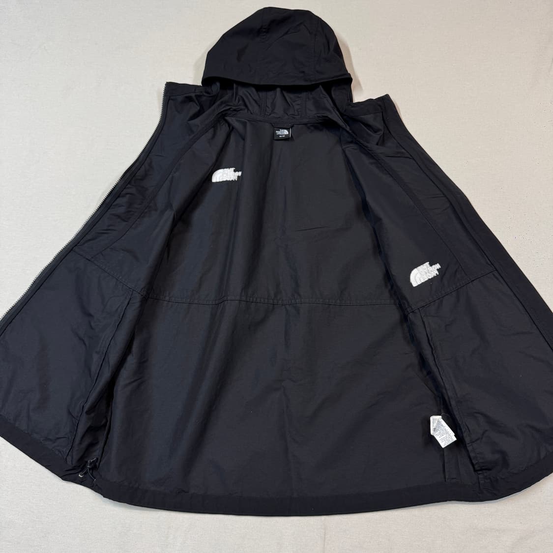 M) 노스페이스 후드 바람막이 조끼 블랙 상품이미지5
