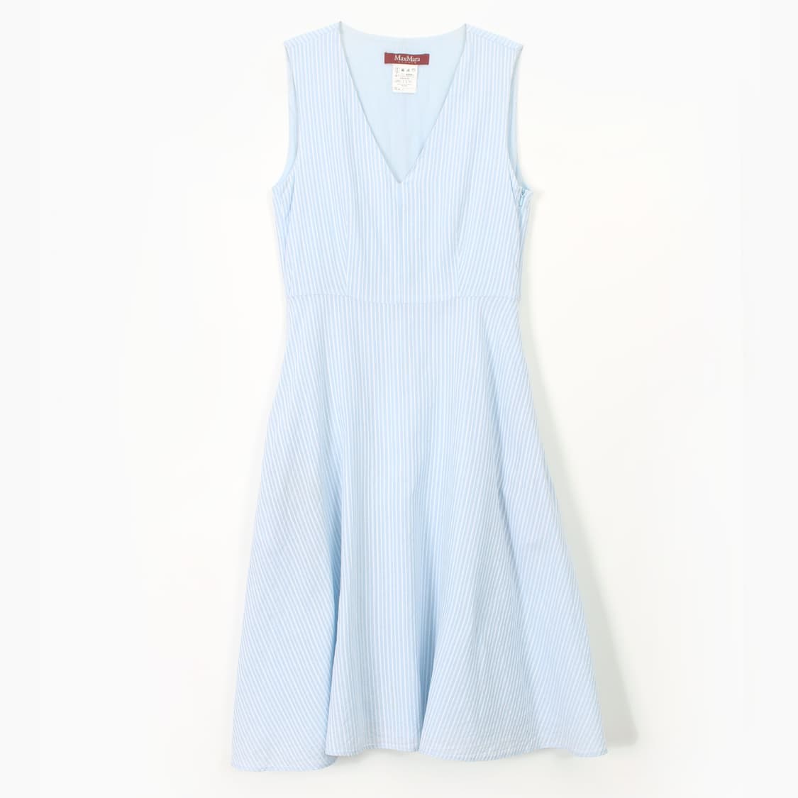 막스마라 스튜디오 스트라이프 블루 여름 나시 에이라인 원피스 상품이미지1