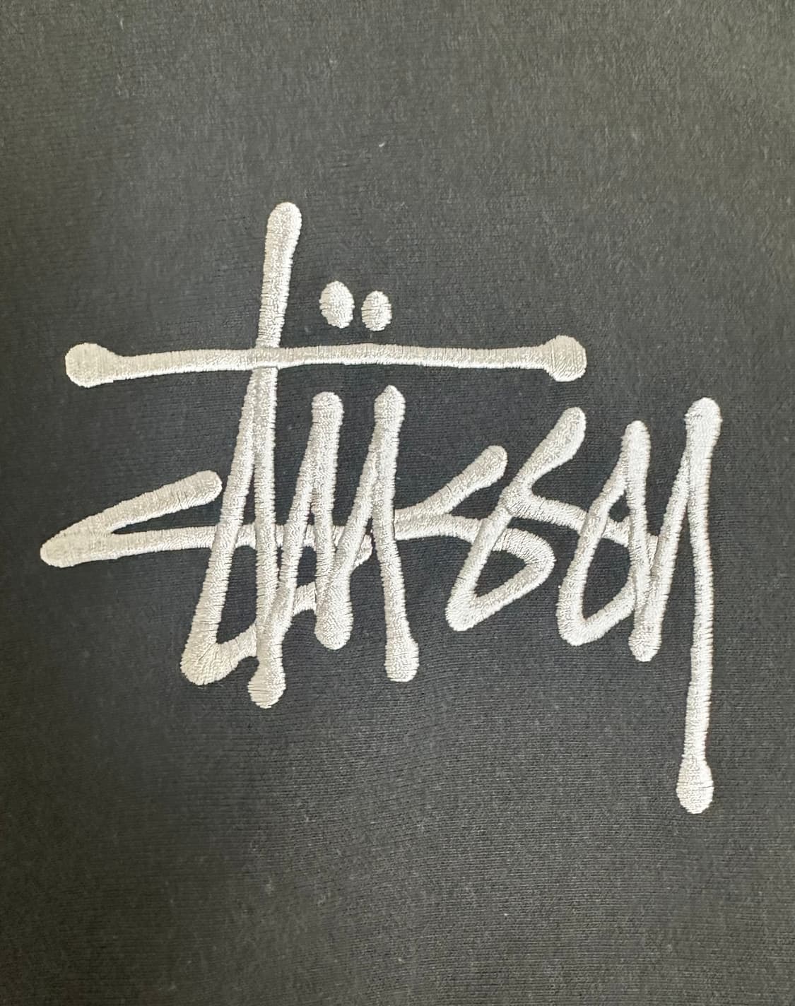 스투시 베이직 아플리케 후드 블랙 M 상품이미지5