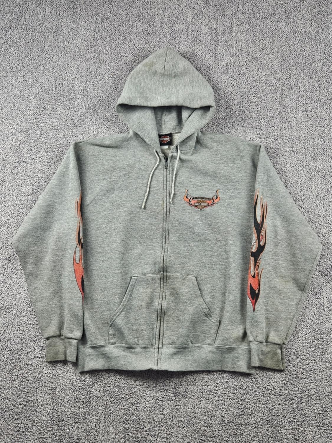 2002 할리데이비슨 엘크하트 플레임 후드집업 ( L추정 )/ 11318 상품이미지3