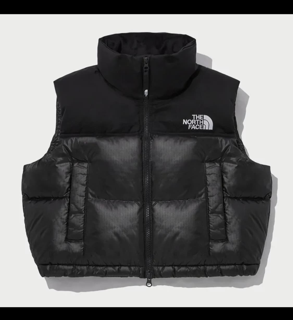 노스페이스 눕시 크롭 패딩 조끼 베스트 화이트라벨 (M) 상품이미지1
