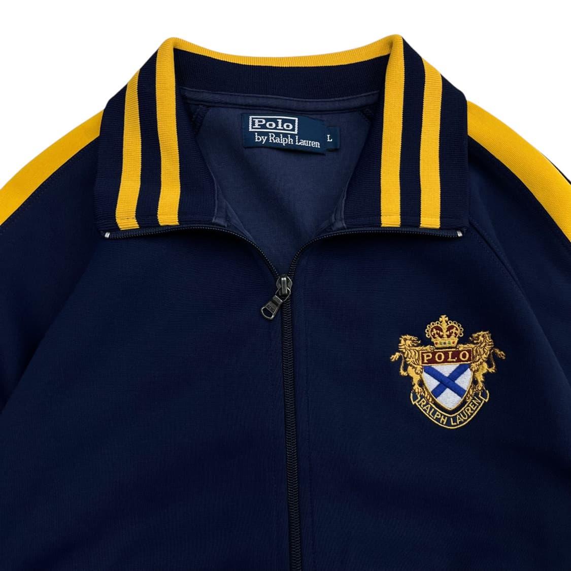 폴로 랄프로렌 옐로우 배색 네이비 트랙탑 L 상품이미지6