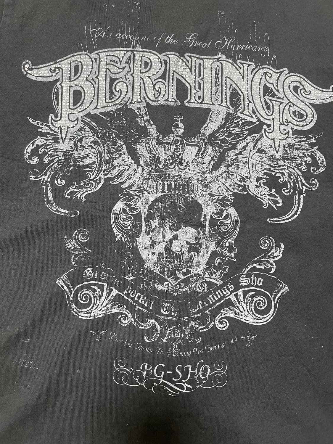 BERNINGS 스컬 그래픽 반팔 티셔츠 상품이미지2