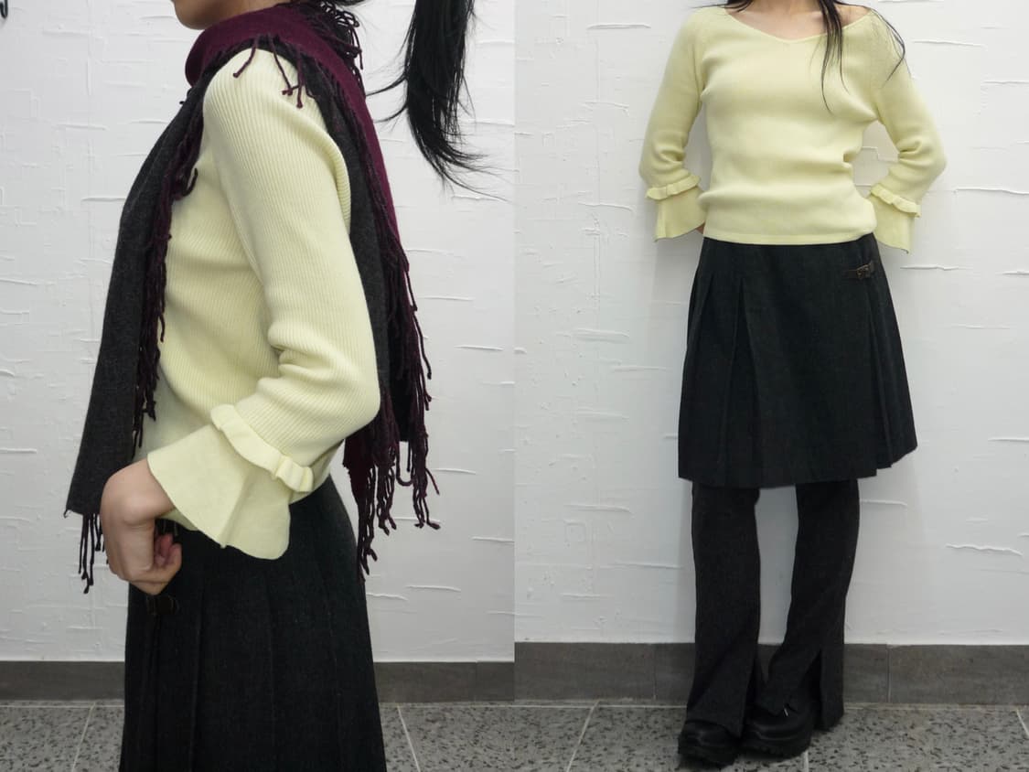 lemon frilled knit 상품이미지2