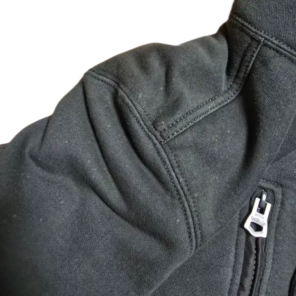 디젤 00‘s 아카이브 헤비보아 후드집업 카키 상품이미지8