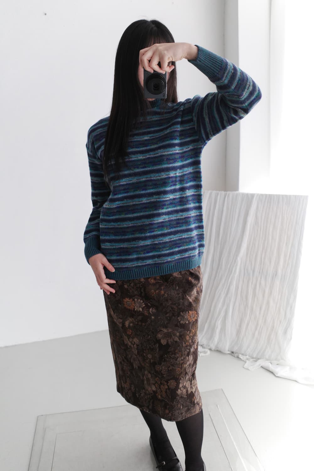 stripe button knit 상품이미지4