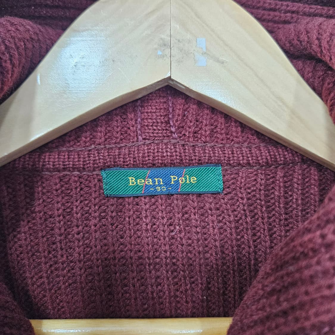 빈폴 버건디 후드 가디건 여성 상품이미지3