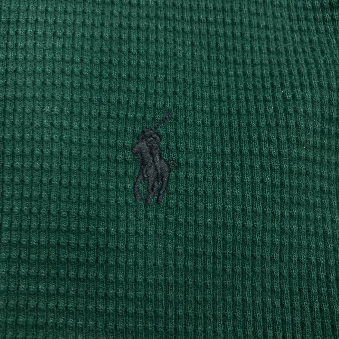 폴로 랄프로렌 그린 컬러 스몰 포니 와플 롱슬리브 상품이미지2