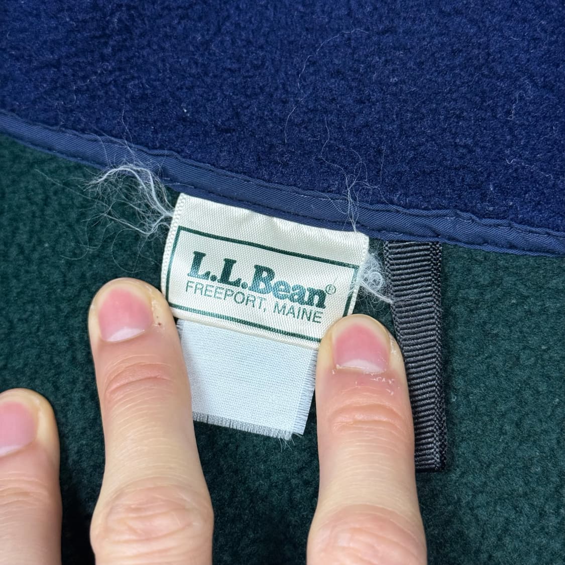 (110) 80s 엘엘빈 플리스 풀오버 다크그린 상품이미지7