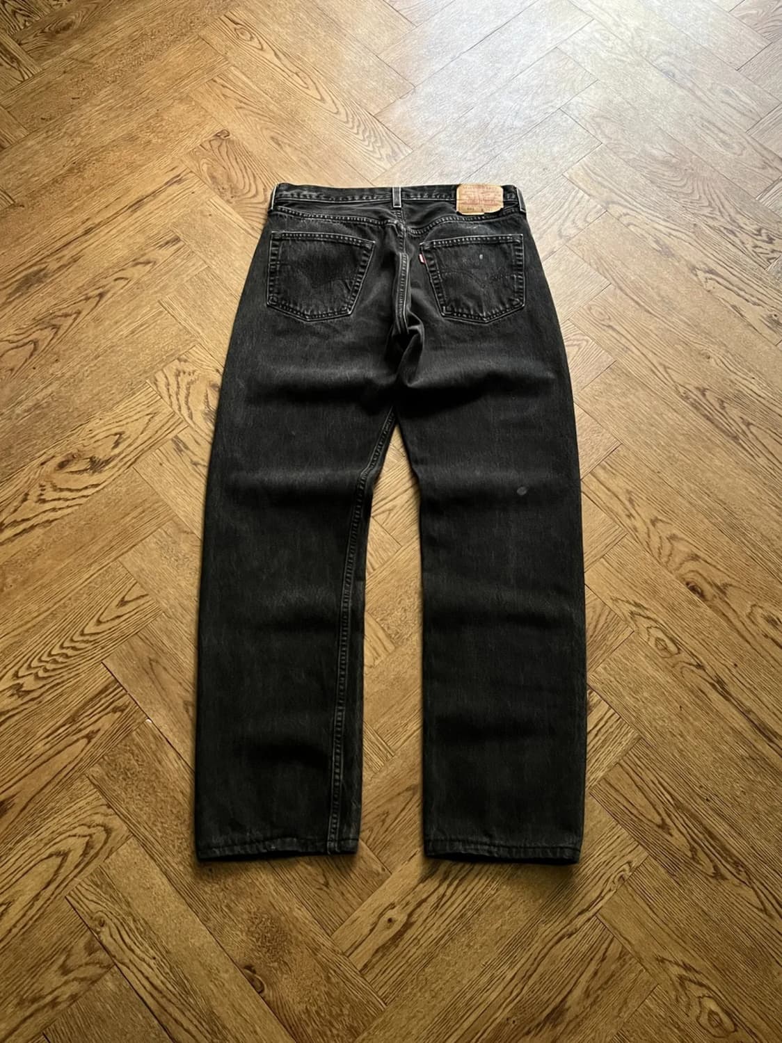 [34]90's 리바이스 501 Made in USA 흑청 데님팬츠 S7 상품이미지1