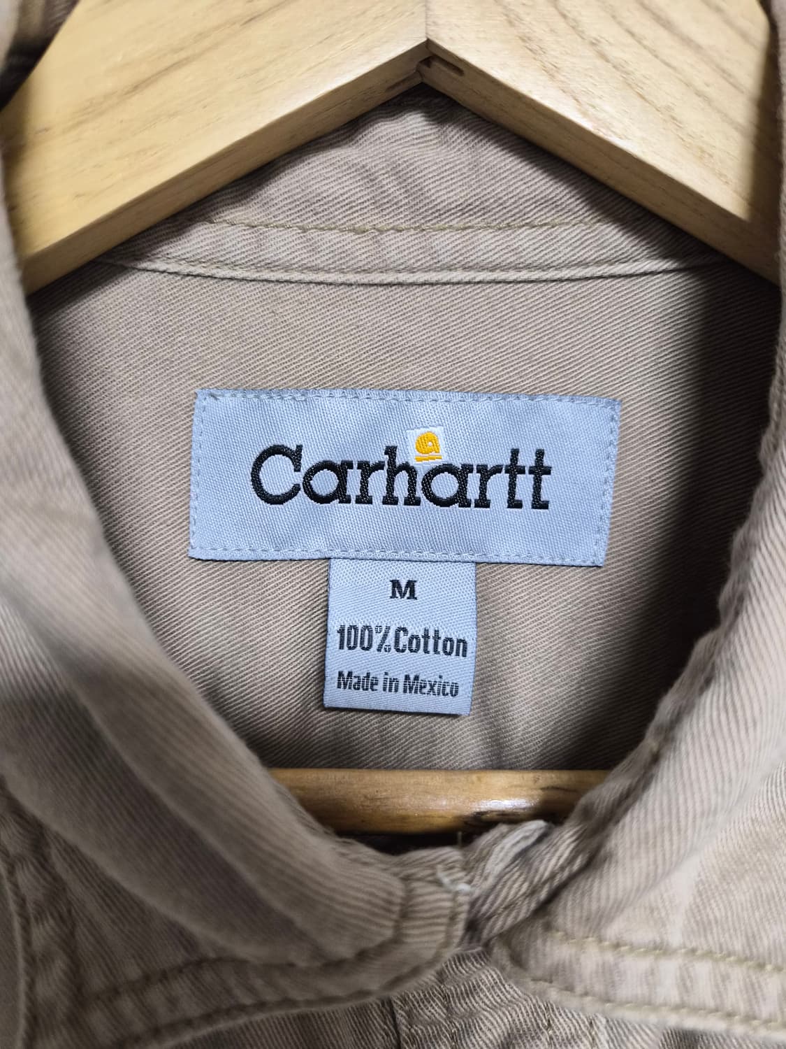 칼하트Carhartt 베이지 코튼 셔츠 M - S252 상품이미지4