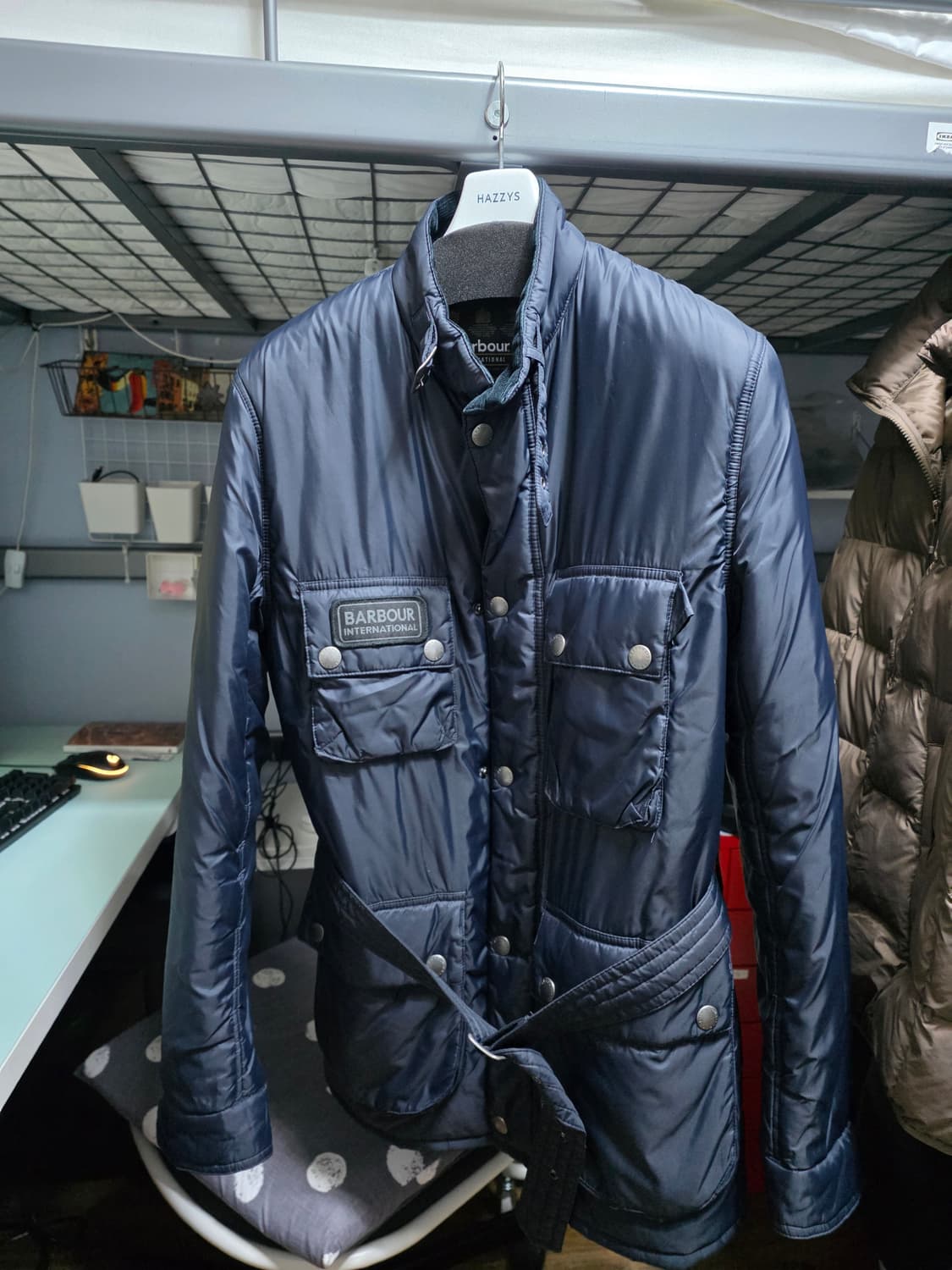 바버 패디드 자켓 M 네이비 상품이미지2
