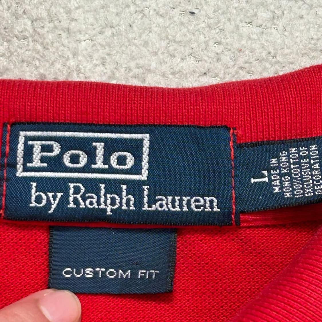 POLO RALPH LAUREN 빅포니 레이싱 pk 반팔티 레드  L 상품이미지8