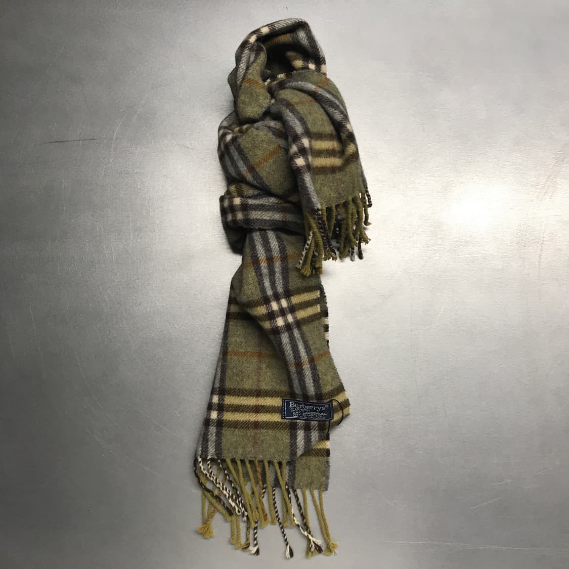 버버리 정품 램스울 머플러 카키 상품이미지1
