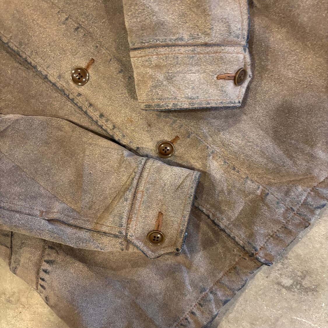 타케오키쿠치 레더 파우더 코팅 자켓 상품이미지5